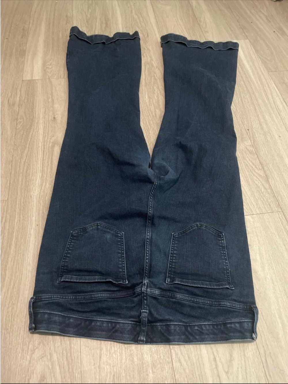 torrid Dark Blue Wide Leg Flared Jeans - Picture 3 of 3